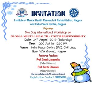 Global mental health: youth responsibility @ India Peace Centre
